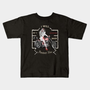 Biker Angel Kids T-Shirt